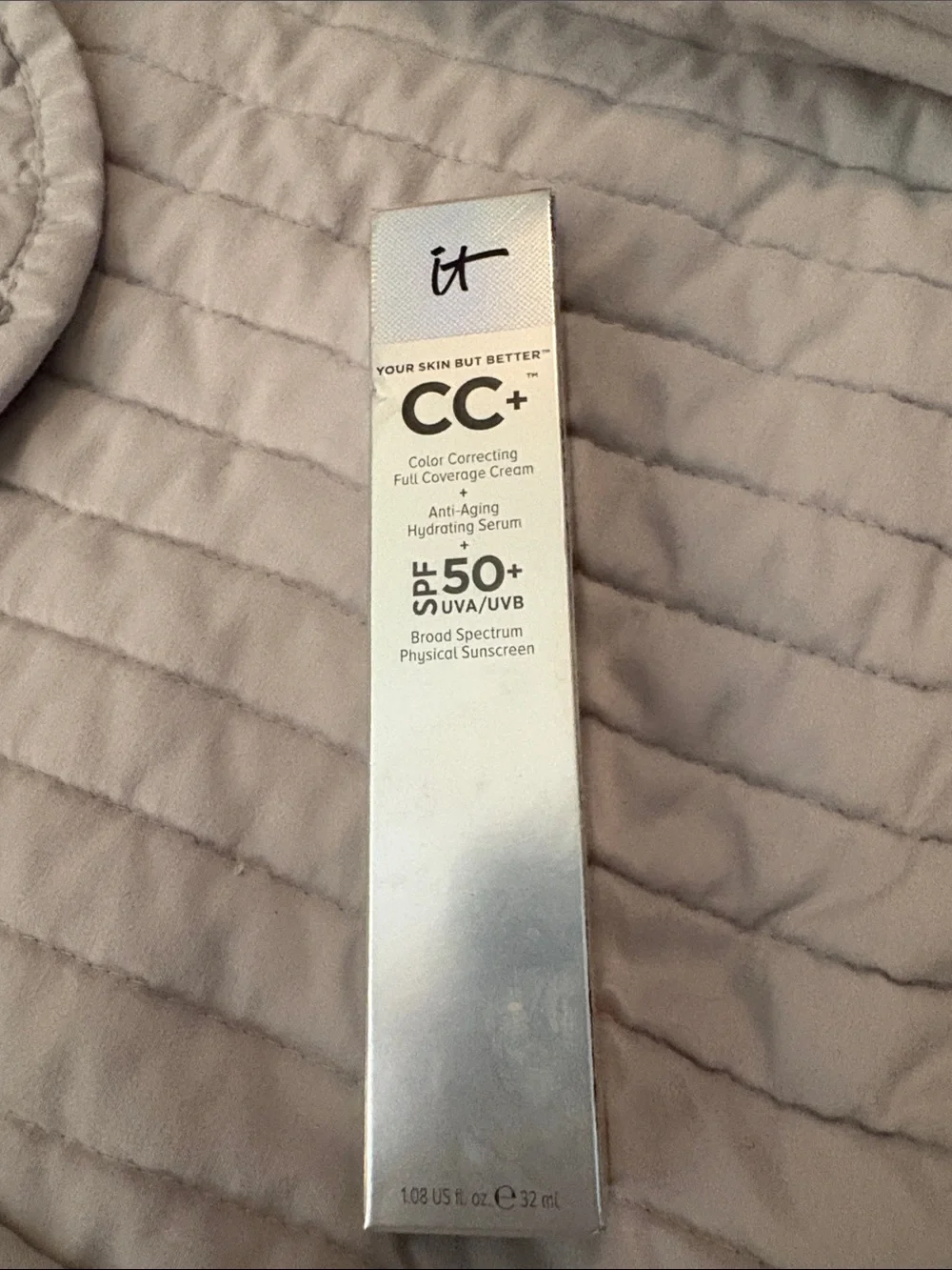 Silver CC+ Color Correcting Full Coverage Cream SPF 50+.  Color-med. 1.08 fl oz